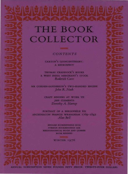 The Book Collector – Winter 1976
