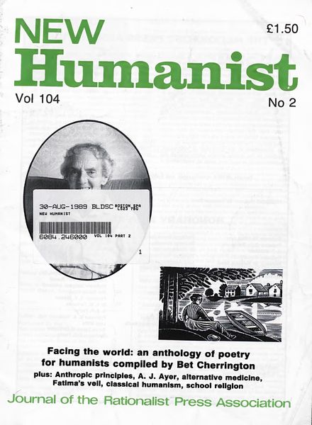 New Humanist – August 1989