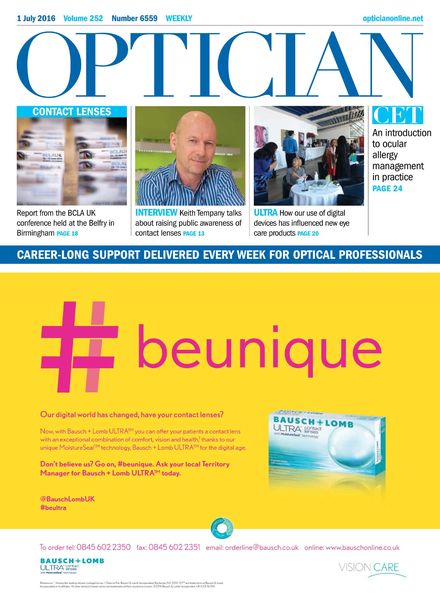 Optician – 1 July 2016