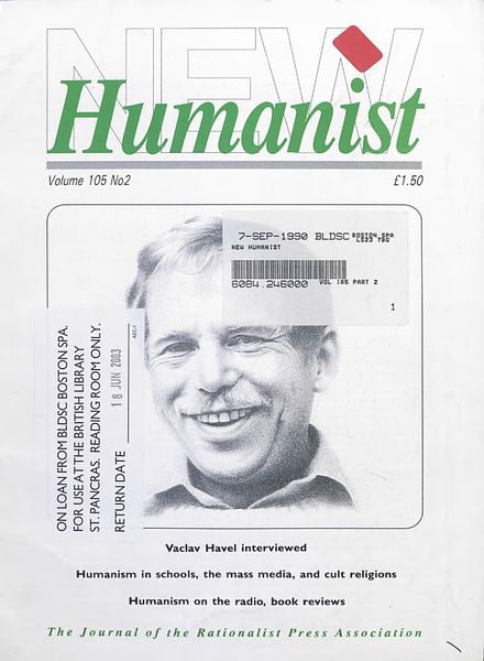 New Humanist – August 1990