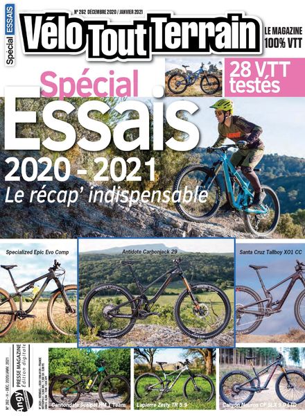Velo Tout Terrain – Decembre 2020 – Janvier 2021