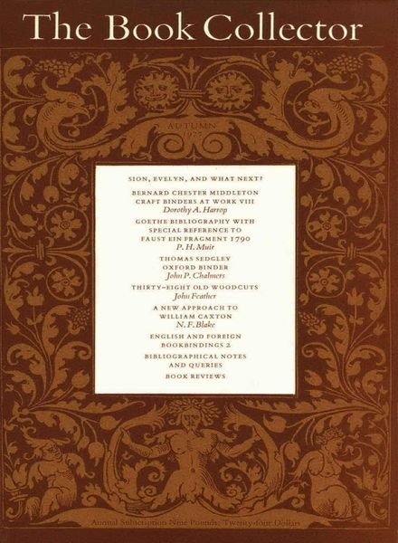 The Book Collector – Autumn, 1977