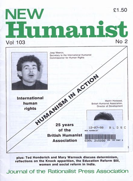 New Humanist – June 1988