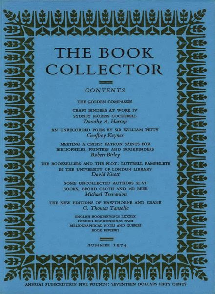 The Book Collector – Summer 1974