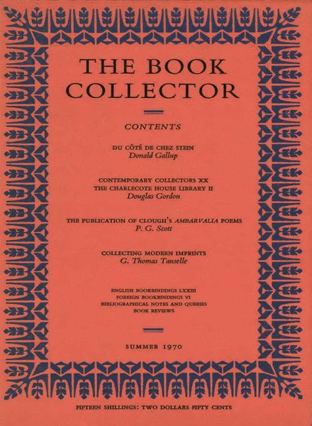 The Book Collector – Summer 1970