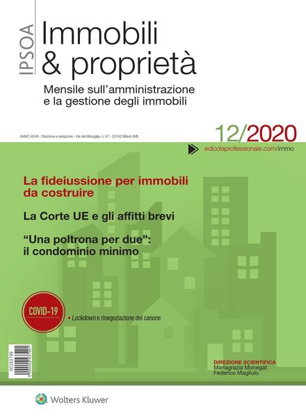 Immobili & proprieta – Dicembre 2020