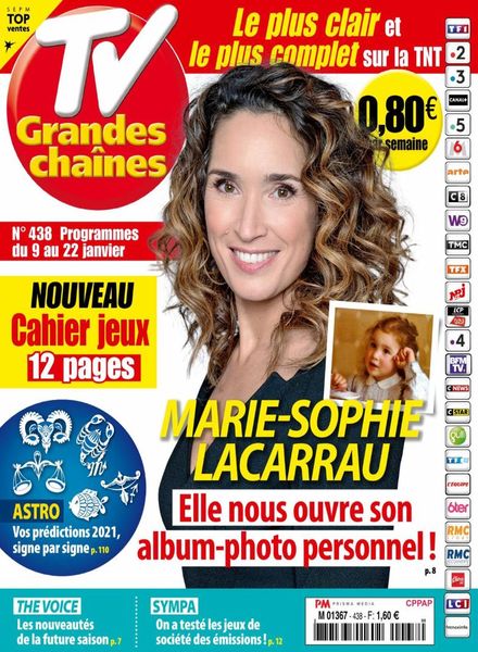 TV Grandes chaines – 9 Janvier 2021