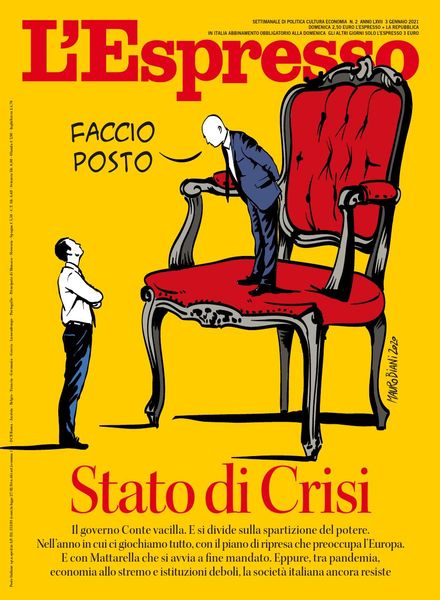l’Espresso – 3 Gennaio 2021