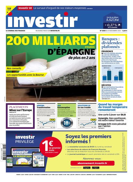 Investir – 19 Decembre 2020