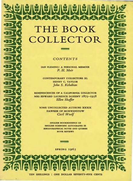 The Book Collector – Spring 1965