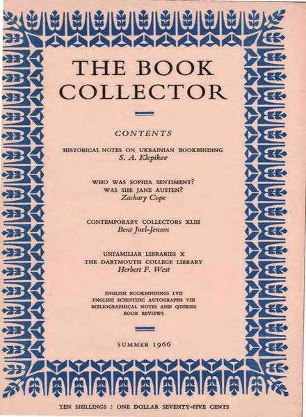 The Book Collector – Summer 1966