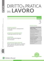 Diritto e Pratica del Lavoro – 23 Gennaio 2021