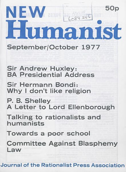 New Humanist – September-October 1977