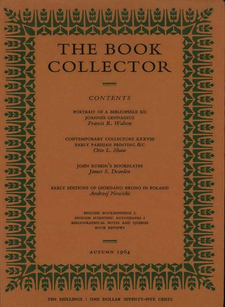 The Book Collector – Autumn 1964