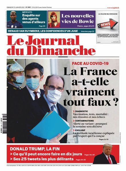 Le Journal du Dimanche – 10 janvier 2021