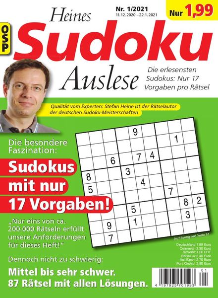 Heines Sudoku Auslese – Nr.1 2021