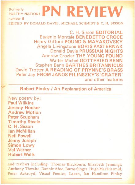 PN Review – January – March 1979