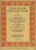 The Book Collector – Autumn 1962