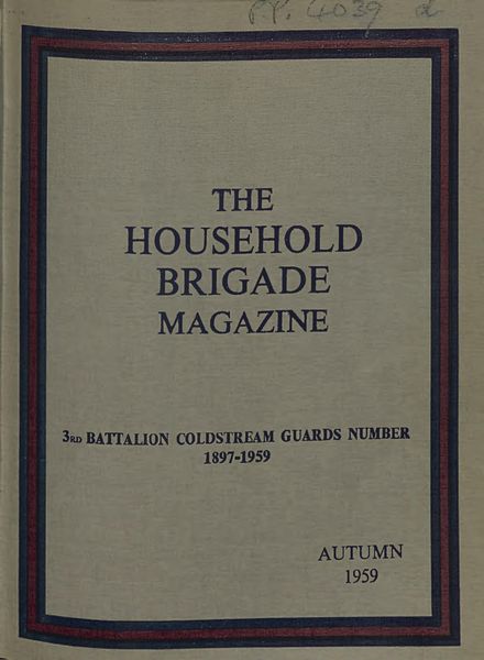 The Guards Magazine – Autumn 1959