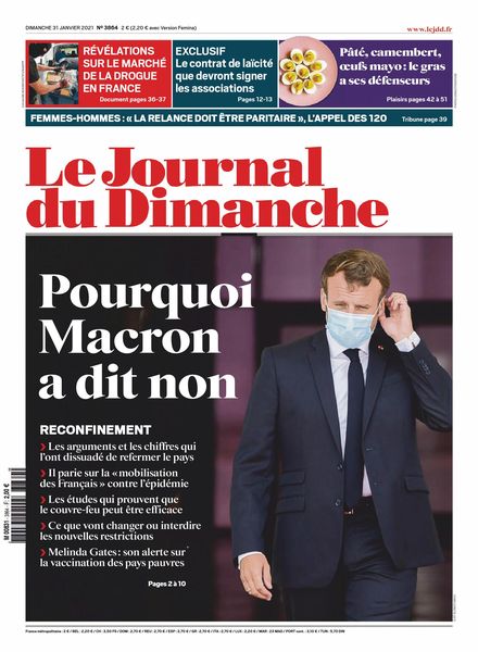 Le Journal du Dimanche – 31 janvier 2021