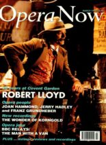 Opera Now – March 1993