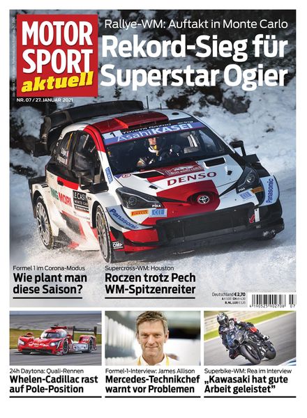 MOTORSPORT aktuell – 26 Januar 2021