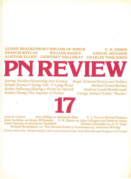 PN Review – January – February 1981