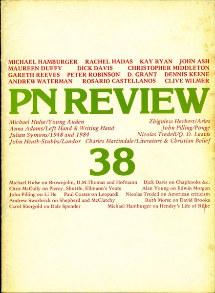 PN Review – July – August 1984