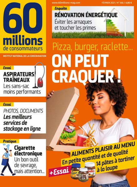 60 Millions de Consommateurs – Fevrier 2021