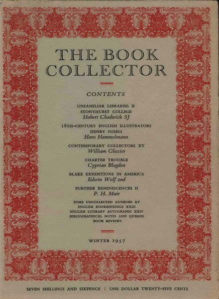 The Book Collector – Winter 1957