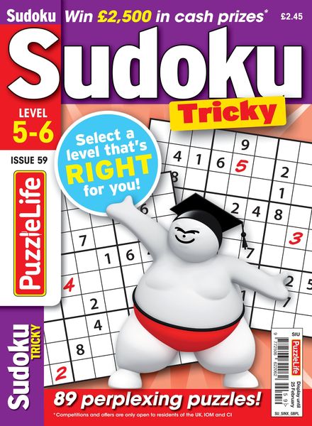 PuzzleLife Sudoku Tricky – February 2021