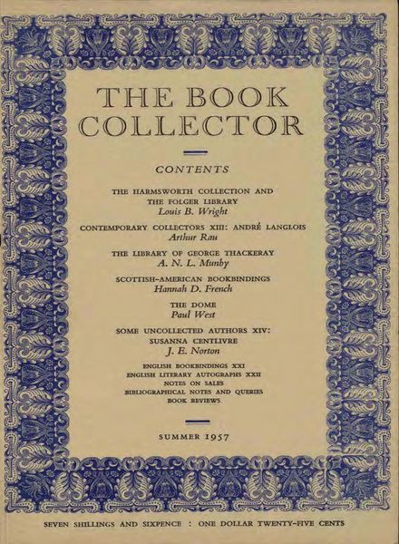 The Book Collector – Summer, 1957