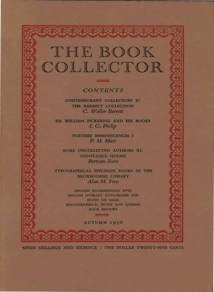 The Book Collector – Autumn 1956