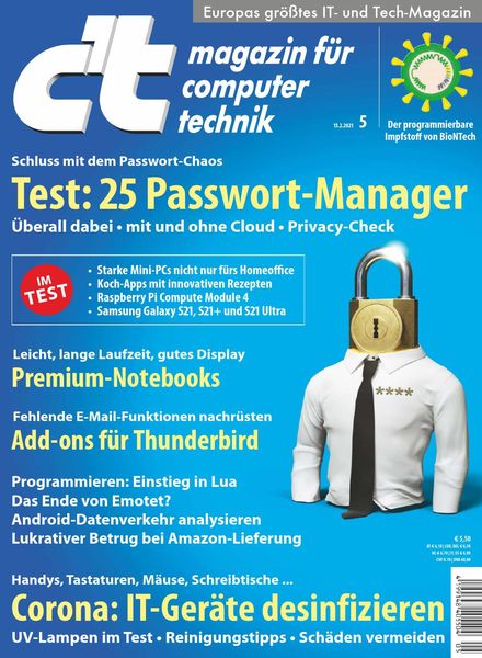 c’t Magazin fur Computertechnik – 13 Februar 2021