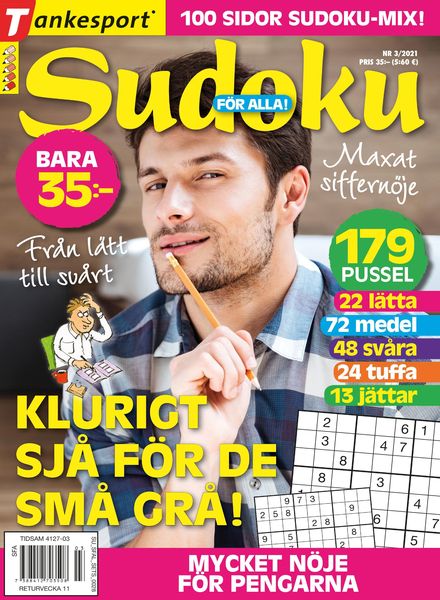 Sudoku for alla – 18 februari 2021