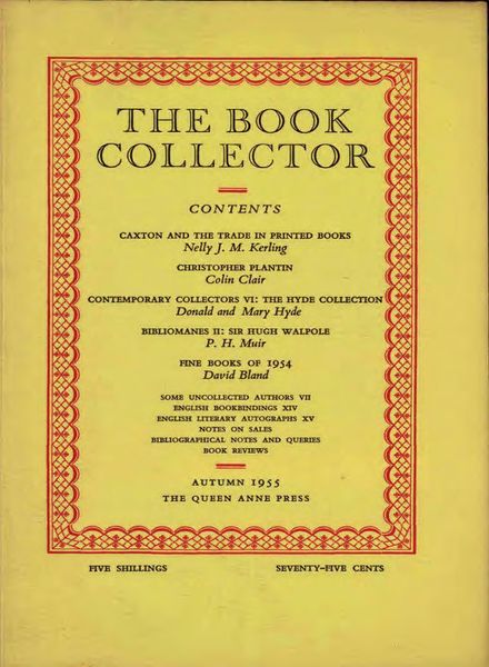 The Book Collector – Autumn, 1955
