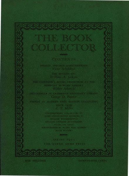 The Book Collector – Spring 1955