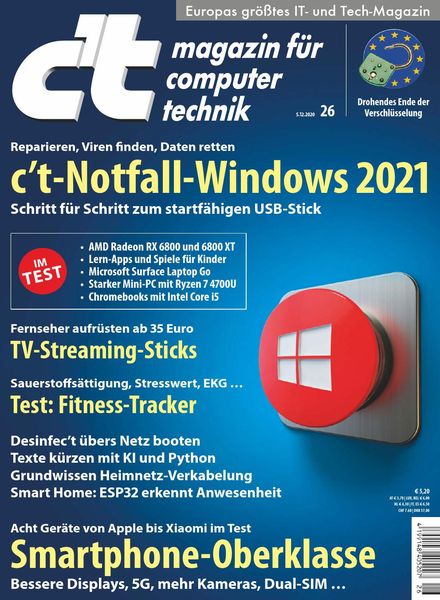 c’t Magazin fur Computertechnik – 05 Dezember 2020