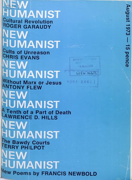 New Humanist – August 1973