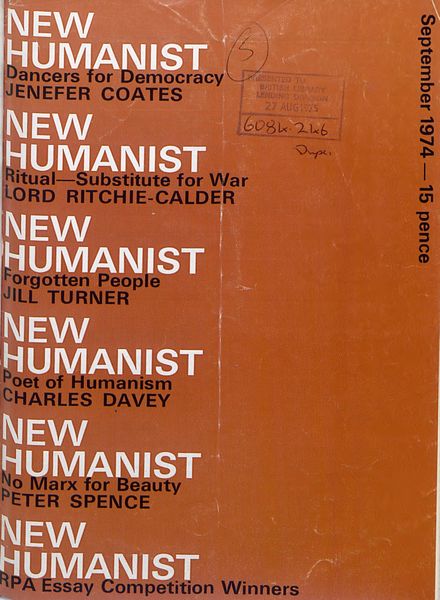 New Humanist – September 1974