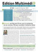 edition Multimedia – 22 Fevrier 2021
