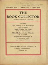 The Book Collector – Spring 1952