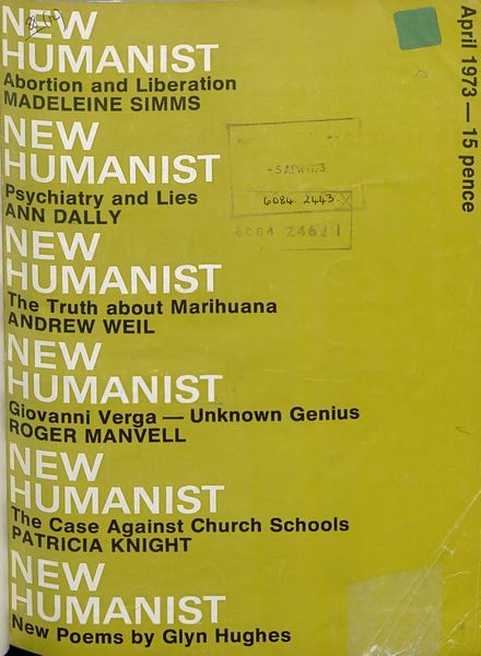 New Humanist – April 1973