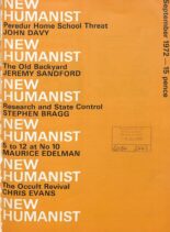New Humanist – September 1972