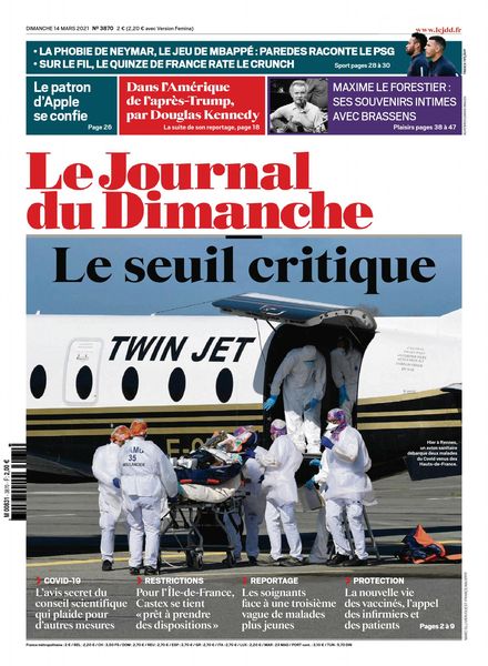 Le Journal du Dimanche – 14 mars 2021