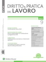 Diritto e Pratica del Lavoro – 6 Marzo 2021