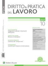 Diritto e Pratica del Lavoro – 13 Marzo 2021