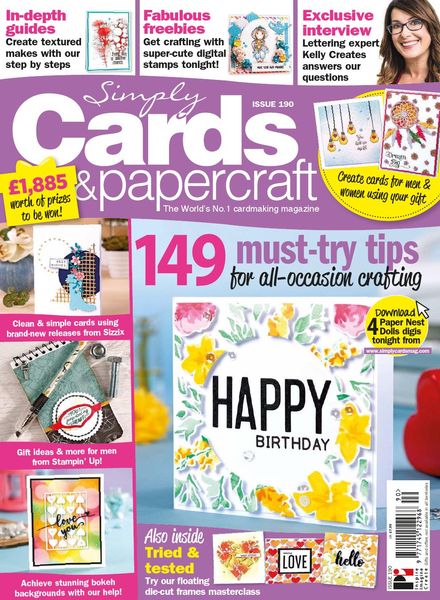 Simply Cards & Papercraft – Issue 190 – April 2019