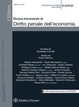 Rivista Trimestrale di Diritto Penale dell’Economia – N.3-4 2020