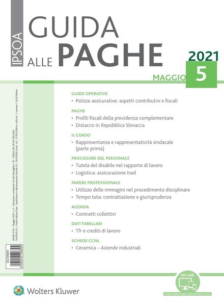 Guida alle paghe – Maggio 2021